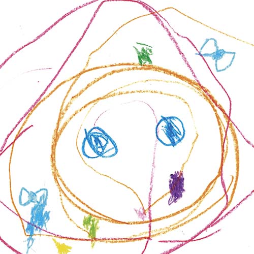 ボールのおんなの子 オンライン絵画展スマイルキッズプロジェクト