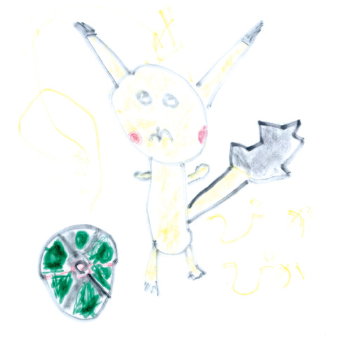 ピカチュウとダークボール