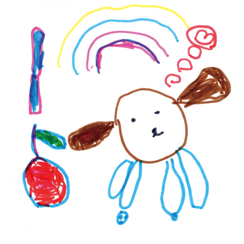 りんごがすきなわんちゃん