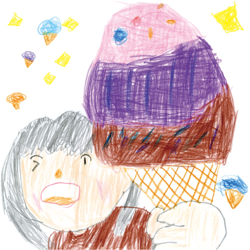 おっきいアイスクリーム