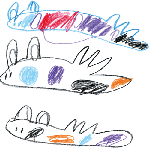並んだウミウシ