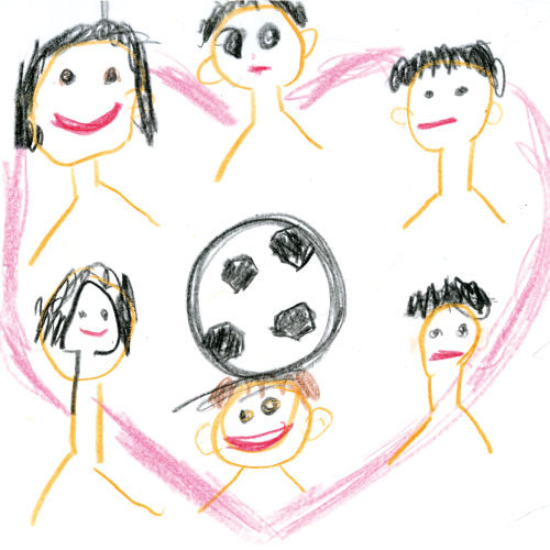 サッカーで仲よし