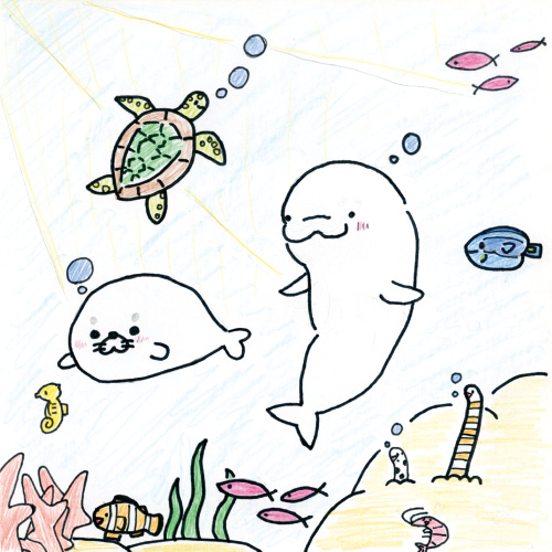 海の中
