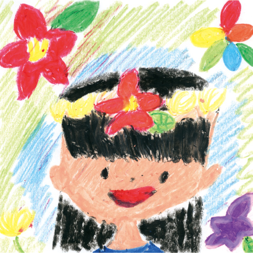 お花のティアラ