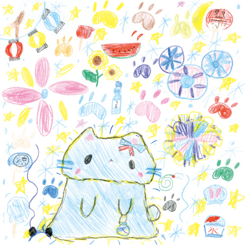 ねこと夏!!