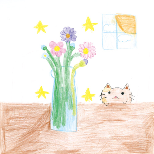 お花とねこが大大好き
