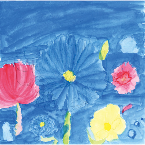 海と花