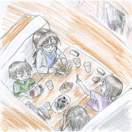 家族みんなでレストラン!!