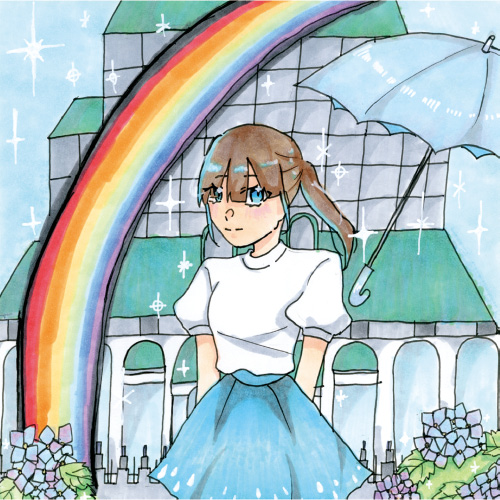 雨あがりの空の虹
