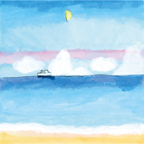 夕方の海
