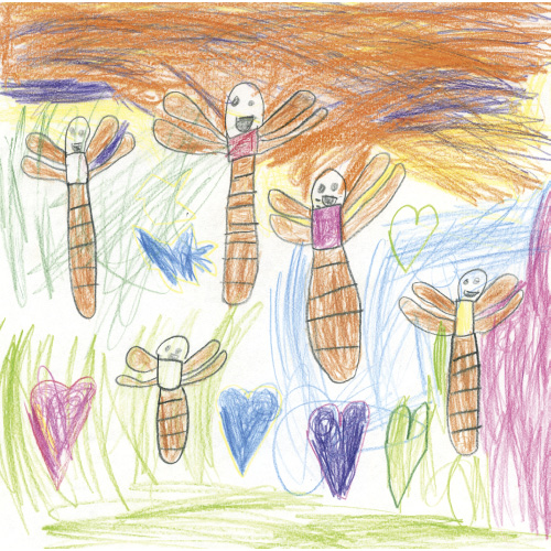 とんぼの家族が飛んでいるよ♪