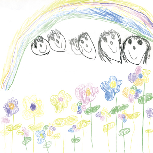 うつくしい虹と大すきな家族