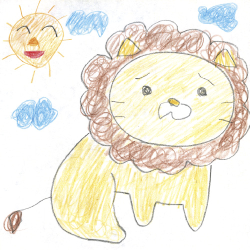 夏バテのらいおんくん