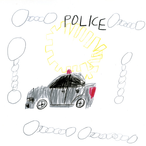 やみのふくめんパトロールカー