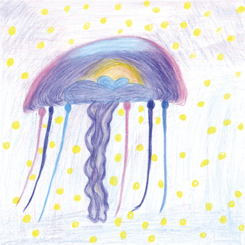 カラフルなくらげ