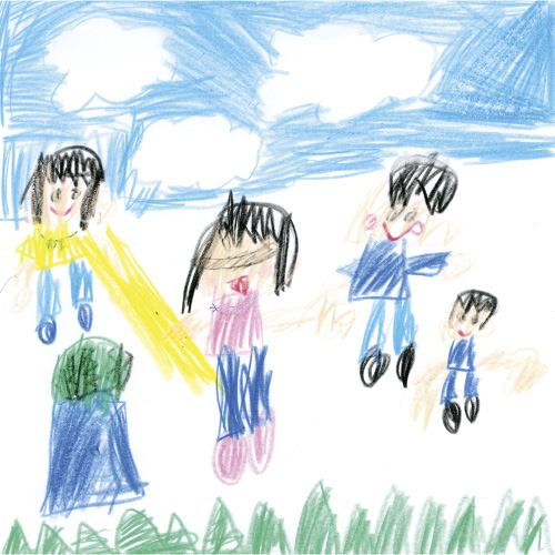 みんなでスイカわりをしたよ