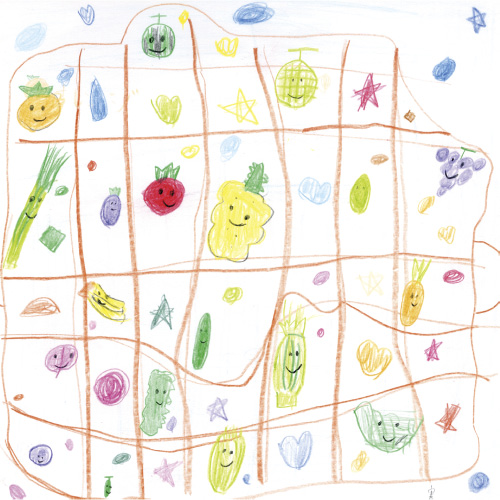 好きな色・形・夏やさいや、くだもの