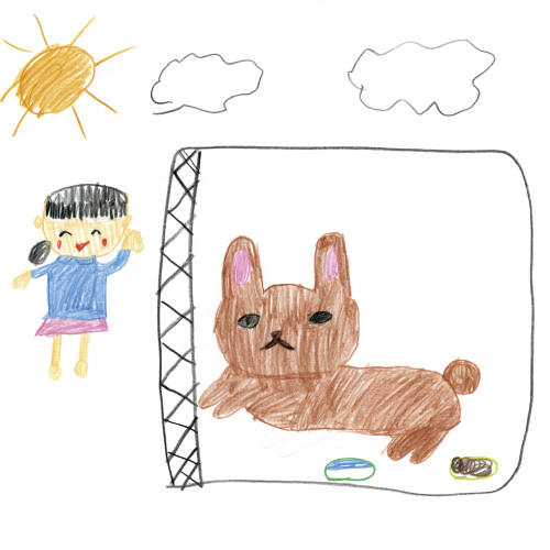 大好きなうさぎのブラウン