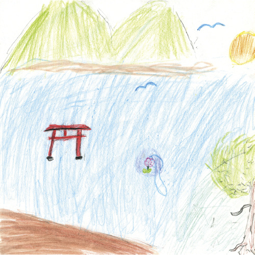 ゆたかな町におちてくるまほうのペンダント