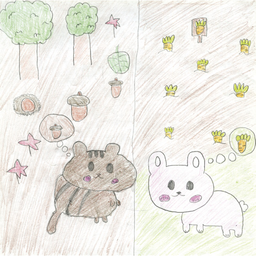 りすうさぎ大好き