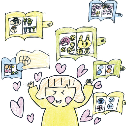 シールがいっぱい